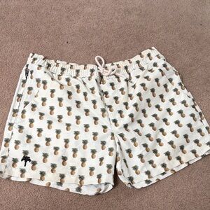 OAS Cream Pineapple Swim Shorts